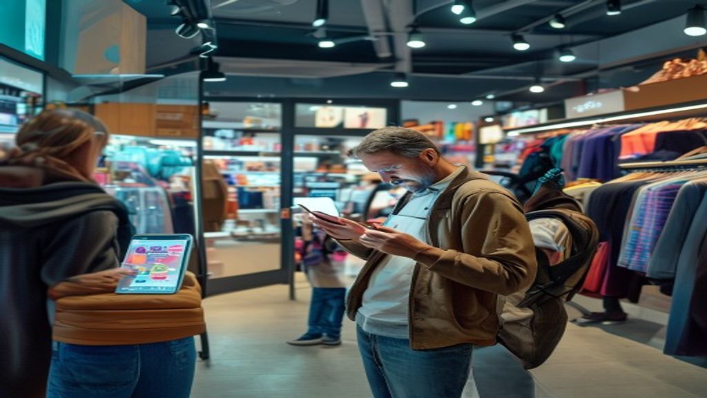 Marketing Local con IA: Cómo Atraer más Clientes a tu Negocio Físico en 2026 1 Marketing local con IA: dueño de negocio físico gestionando Google Business desde el móvil