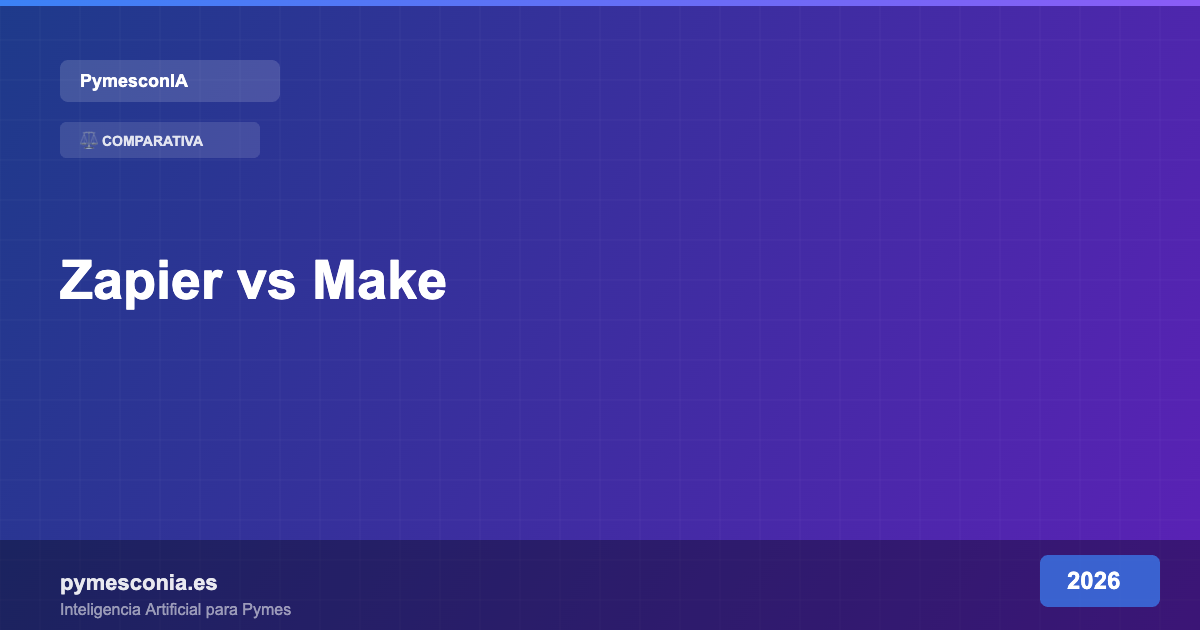 Zapier vs Make para Pymes: Cuál Es Mejor para Automatizar en 2026 6 Zapier vs Make para Pymes: Cuál Es Mejor para Automatizar en 2026