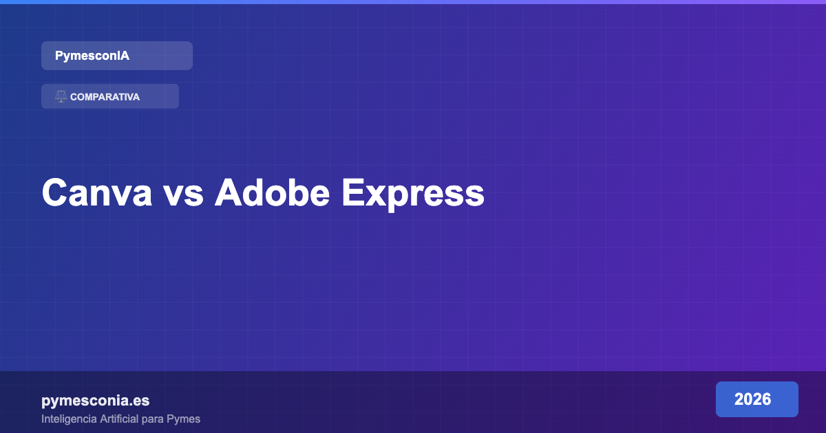Canva vs Adobe Express para Pymes: Cuál Elegir en 2026 5 Canva vs Adobe Express para Pymes: Cuál Elegir en 2026