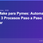 Tutorial Make para Pymes: Automatiza tus Primeros 3 Procesos Paso a Paso sin Programar pymesconia-137